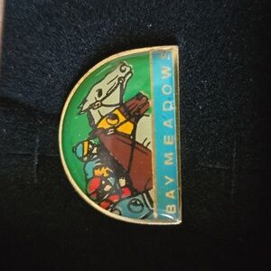Vintage Bay Meadows racetrack pin